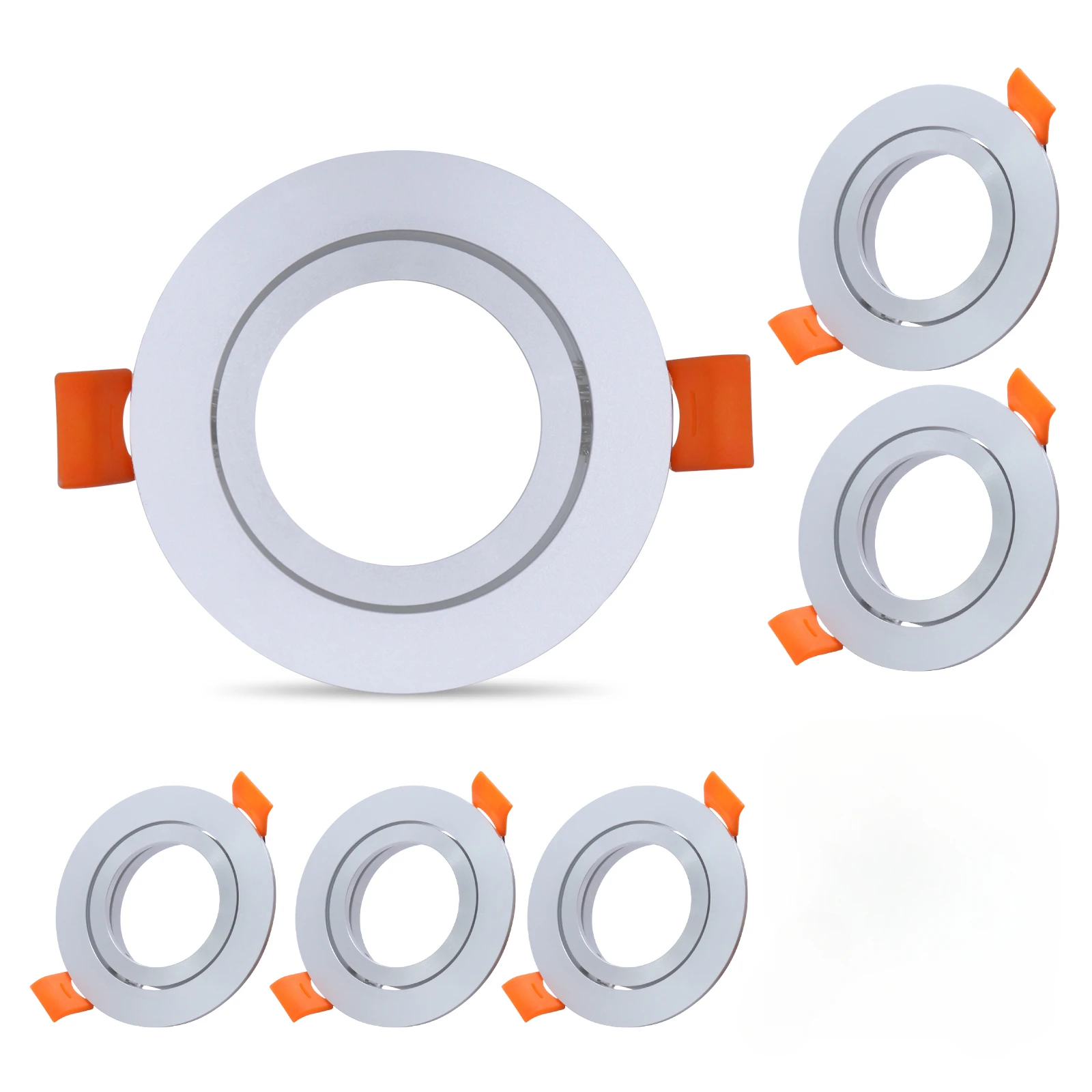 Led Plafond Spot Licht Frame 4/6/10Pcs Mr16 Gu10 Armatuur Verstelbare Inbouw Led Licht Led Plafond Lamp Armaturen Gu10 Frame: Donkerblauw