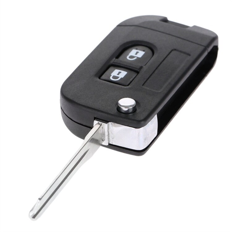 Yetaha 2 Buttons Flip Folding Remote Key Shell Car Case Fob Cover Replacement For Nissan Micra Note Navara Almera