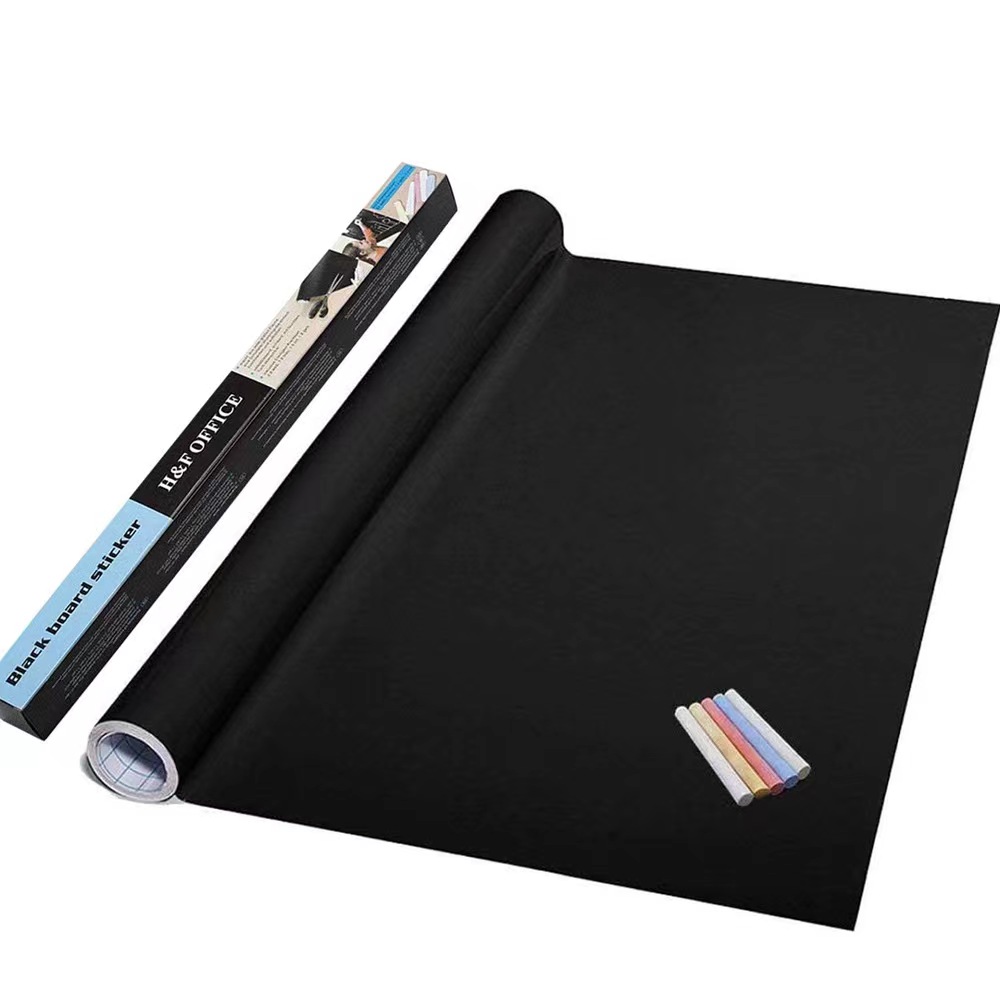 Schoolbord Stickers Krijtbord Uitwisbare PVC Teken Muurschildering Decor Krijtbord Muursticker voor Kinderen Kamers Slaapkamer Kantoor 45x200 cm: Default Title