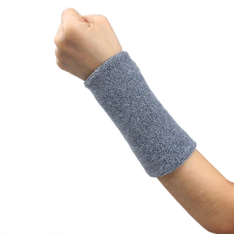 Sweat Band Sweatband Wristband Arm Band Basketball Tennis Gym Yoga Bracers Elbow Support Sports protection
31: Gray 