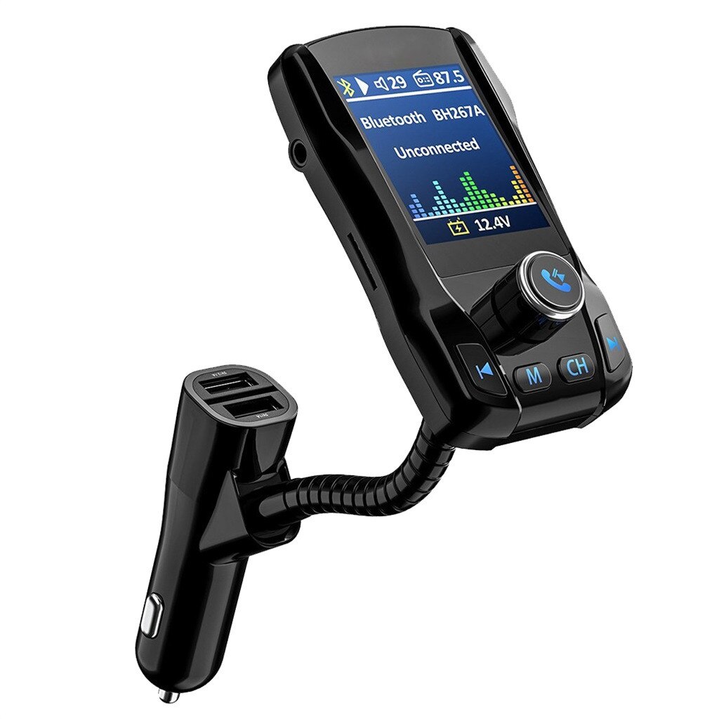 FM Transmitter Bluetooth hands-free Car MP3 Player FM Regulator Support USB Flash Drive SD Card USB Charger