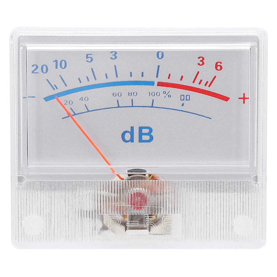 VU meter header high VU meter header P - 55 ‑20 - 6dB power amplifier DB meter with pointer dial suitable for DIY recording