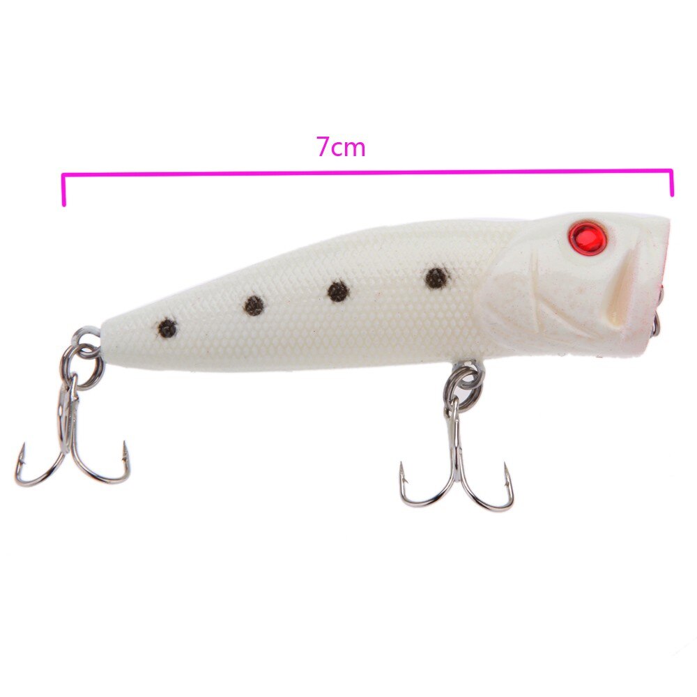 Night Fishing Luminous Popper Floating Lure Catfish Snakehead Bass Bait Hard Artificial Bait With Two Triangle Hooks