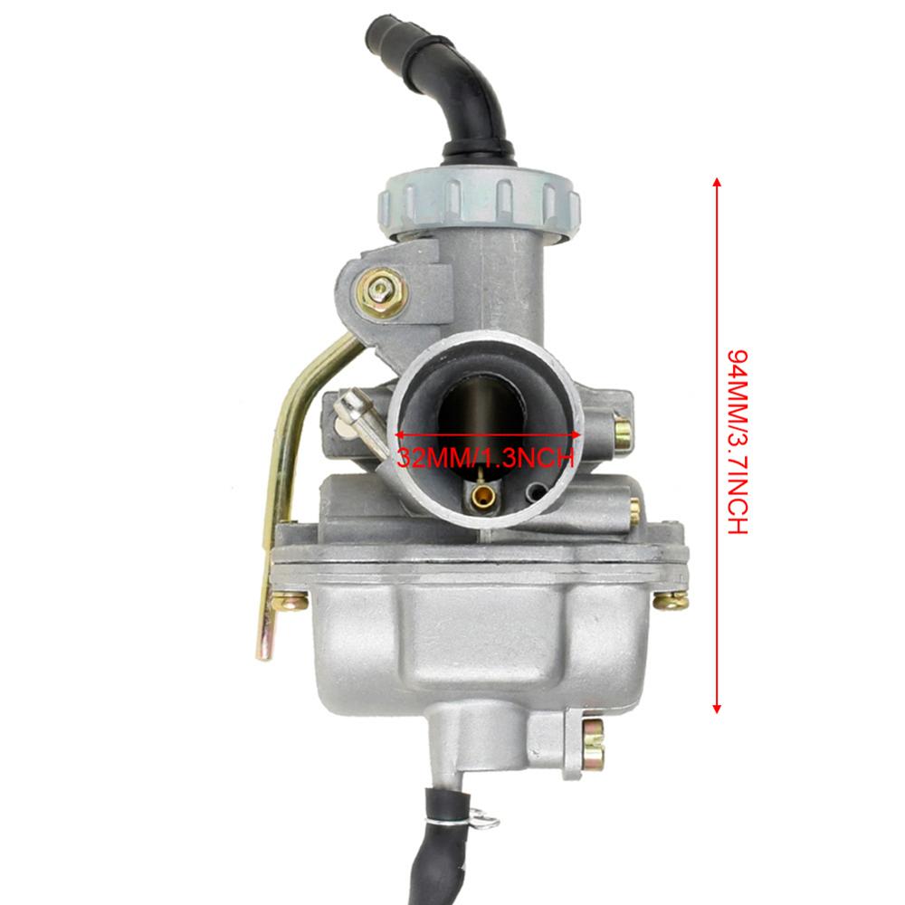Pz20 20mm förgasarkol för 50cc 70cc 90cc 100cc 110cc atv quad ktm förgasare pack kit för lifan pister pro smutscykel