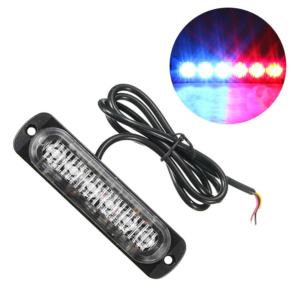 6 LED Car truck led Light Bar Mini Emergency 12V 24V 18 Flashing Mode Strobe light for Flash Emergency Warning Light