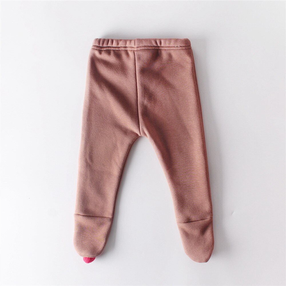 Pantimedias para niños, pantalones de ciervos para niño y niña, pantalones de alce de felpa para niño pequeño, ropa de otoño e invierno para niño