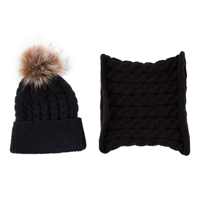 Gorro de punto para bebé, gorro cálido para la oreja, bufanda para bebé de 0 a 36 meses, gorro de invierno y pañoleta: BK