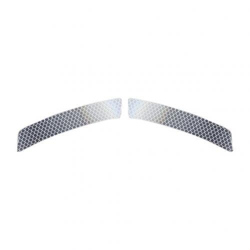 1Pair Car Exterior Accessories Adhesive Reflective Tape reflective strip Emergency sign Reflector Reflective tape Car sticker: white