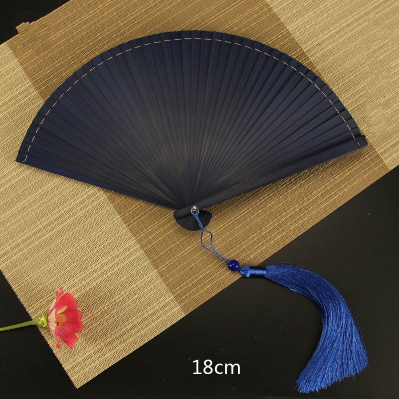 Japanse Stijl Retro Bamboe Hand Fan Klassieke Kant Ventilador Draagbare Zomer Dame Kleine Vouwen Fan Chinese Vrouwen Hand Fans