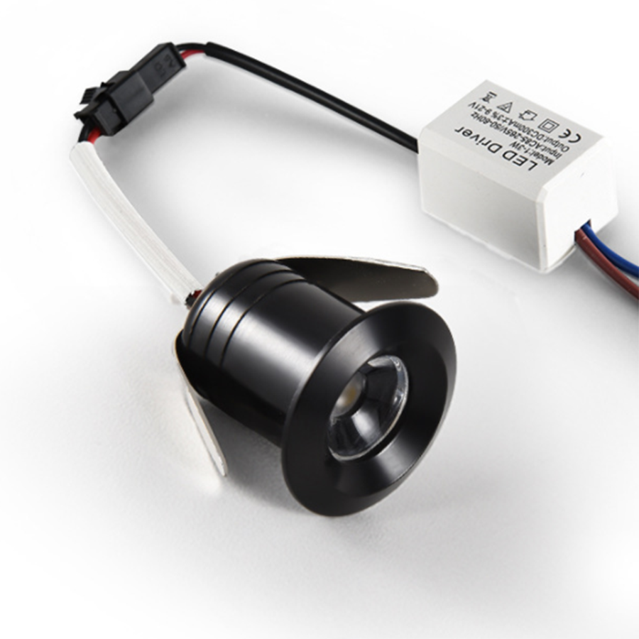 1W Under Cabinet LED Lights Recessed Mini Downlights Decoration Indoor Jewelry Showcase Display Cupboard Bookshelf Spot Lighting