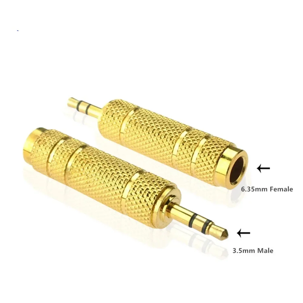 Adaptateur Audio Jack 3.5mm à 6.5mm, convertisseur AUX à 3 pôles, adaptateur 6.35 à 3.5, connecteur femelle mâle, électronique grand public