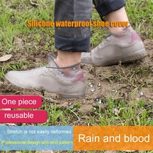 Silicone Overshoes Reusable Waterproof Shoes Covers Rain Boots Non-slip Covers WXV