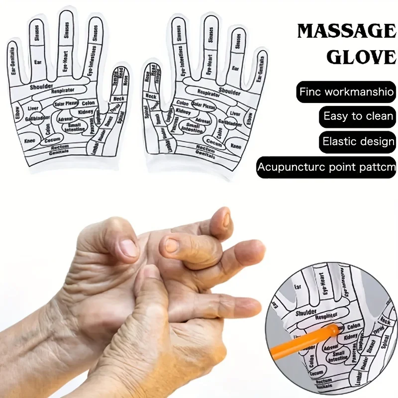 6 pièces gant d'acupoint pied acupression chaussette massage chaussette Massage soulager fatigué masseur réflexologie chaussettes pied physiothérapie