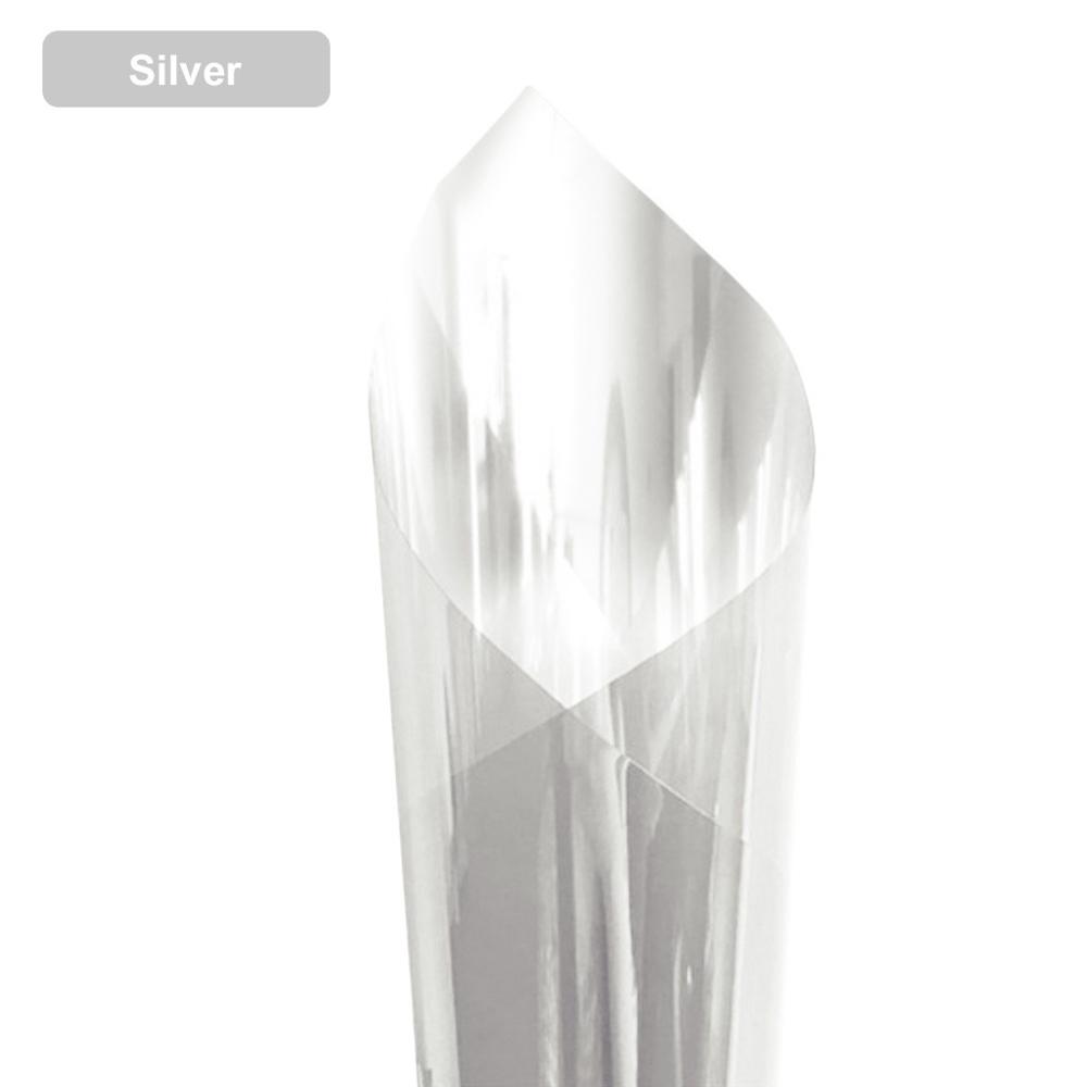 One Way Mirror Window Film Daytime Privacy Static Non-Adhesive Decorative Heat Control Anti UV Window Tint for Home Office FD: D 50x100 cm