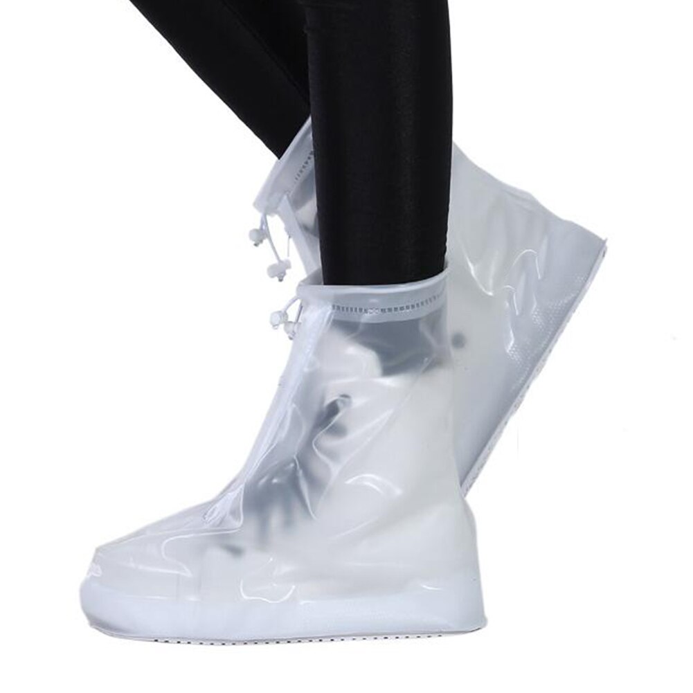 1 paar waterdichte beschermhoezen voor schoenen, unisex, regenhoezen met rits, hoge antislip regenhoezen, herbruikbare hoezen