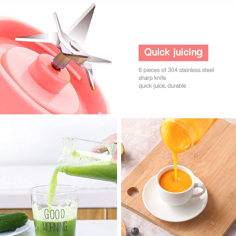 Håndholdte juicere elektrisk usb-opladning smoothie blender maskine mixer juice kop og hjemmelavet blender knust mad til børn
