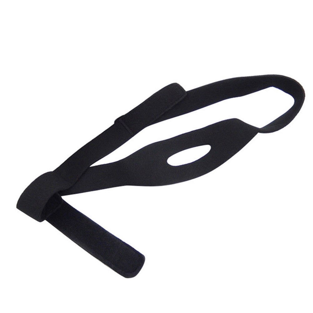 Stop Snoring Chin Strap Anti Snore Belt Apnea Jaw Support Solution Sleep Best: Black