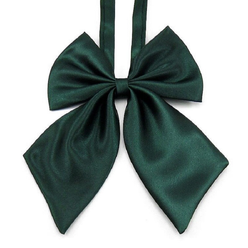 HOOYI nœud papillon solide noeuds papillon femmes nœud papillon: Noir Vert