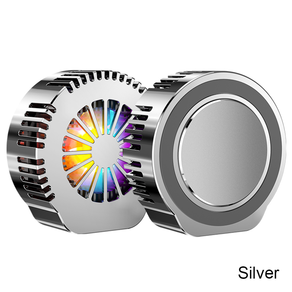 Convex Magnet Mobile Phone Radiator Semiconductor Refrigeration Universal Cooling Fan Tablet Laptop Game Cooler System Heat Sink: Silver