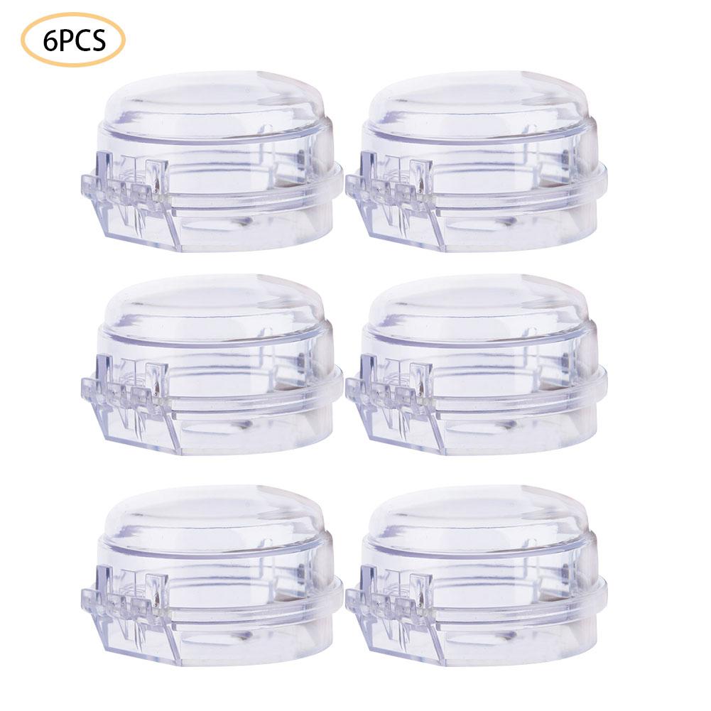 6PCS Material Kitchen Gas Stove Knob Covers Heat-Resistant Knob Case For Children Safety: Default Title