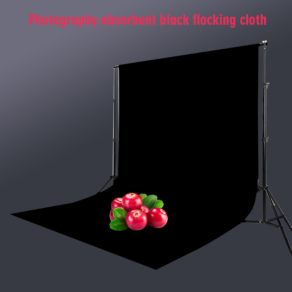 Studio Photo velours réutilisable photographie fond lumière absorbant accessoires de tir solide Non réfléchissant toile de fond noir pratique