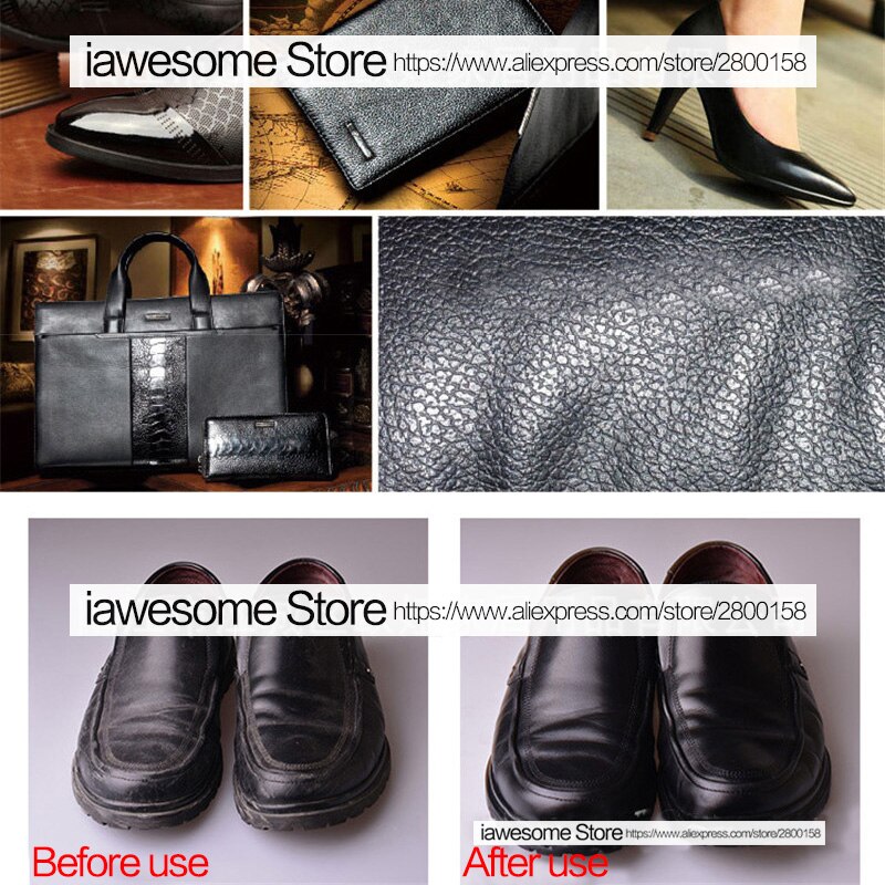 Kit para el cuidado de zapatos, juego de limpieza portátil para zapatos de cuero, botas, zapatillas, cepillo de pulido, cuerno, herramienta de pulido brillante,