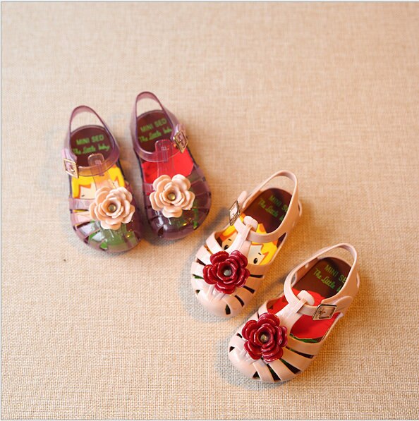 Mini Sed Schuhe Sommer mädchen Sandalen Prinz blumen gelee schuhe Für Mädchen schuhe größe EU19-27 Mini sed schuhe