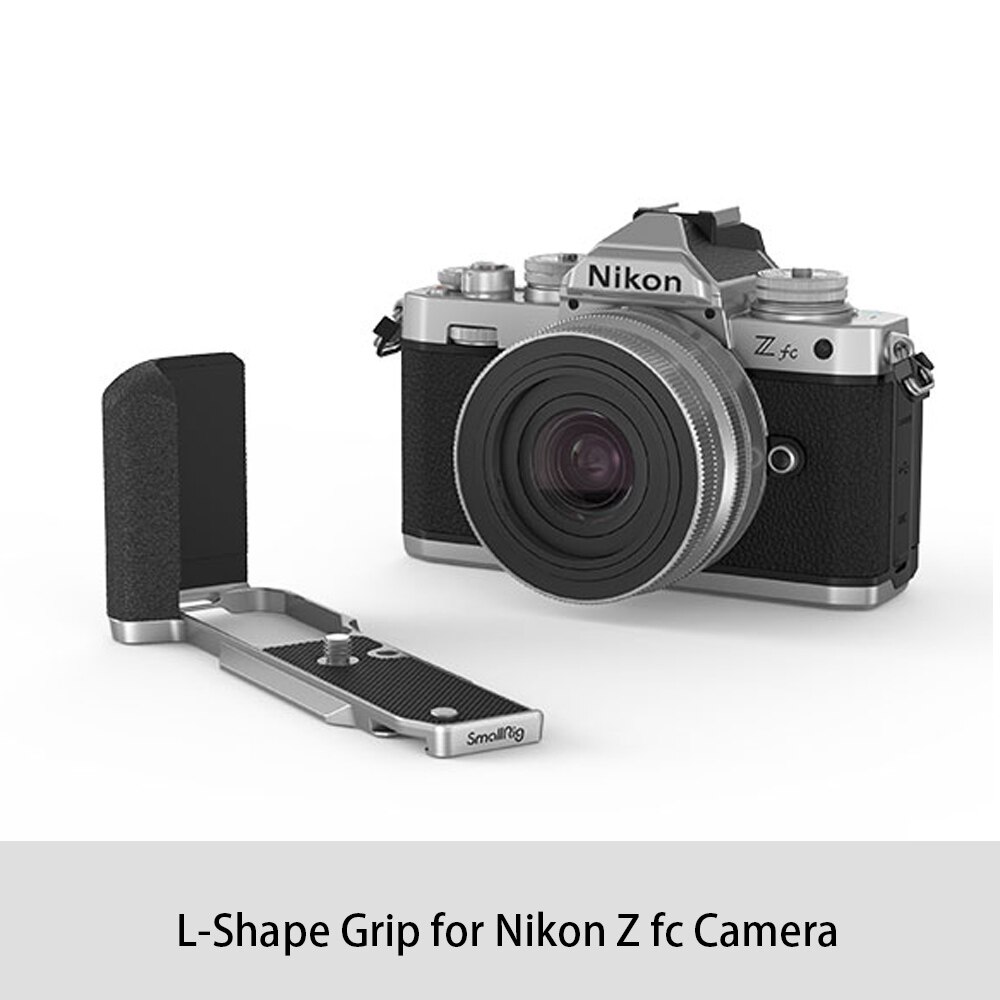 SmallRig L bilden Kamera KäFeige Anlage Griff Für Nikon Z FC Kamera 1/4 Gewinde See Seite Griff Kamera Schulter Gurt zubehör 3480: L Form Griff