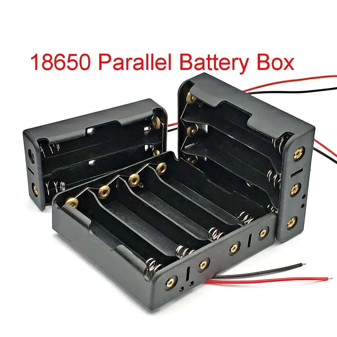 18650 boîtiers de batterie externe 1X 2X 3X 4X 18650 support de batterie boîte de rangement 1 2 3 4 18650 boîte de batterie parallèle