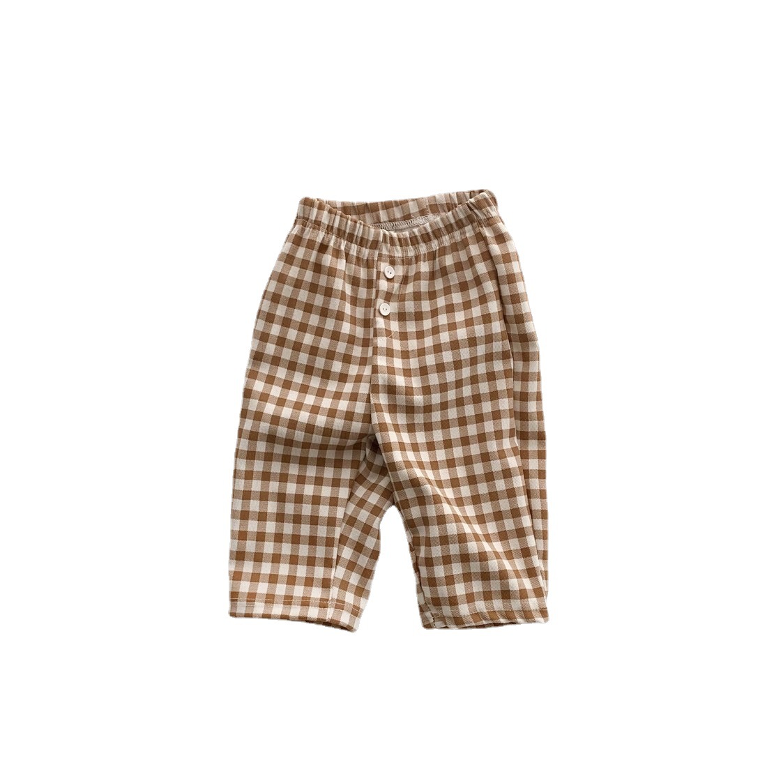 2022spring Infant Plaid Pants Kids Wear Newborn Boy Clothes