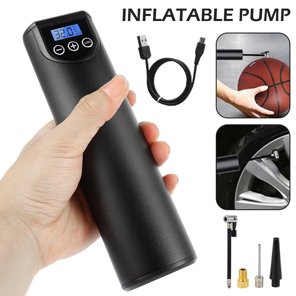 12V 150PSI Electric Car Air Pump Rechargeable Tire Inflator Wireless Compressor Digital Tyre Pump for Car Bicycle Tires Balls