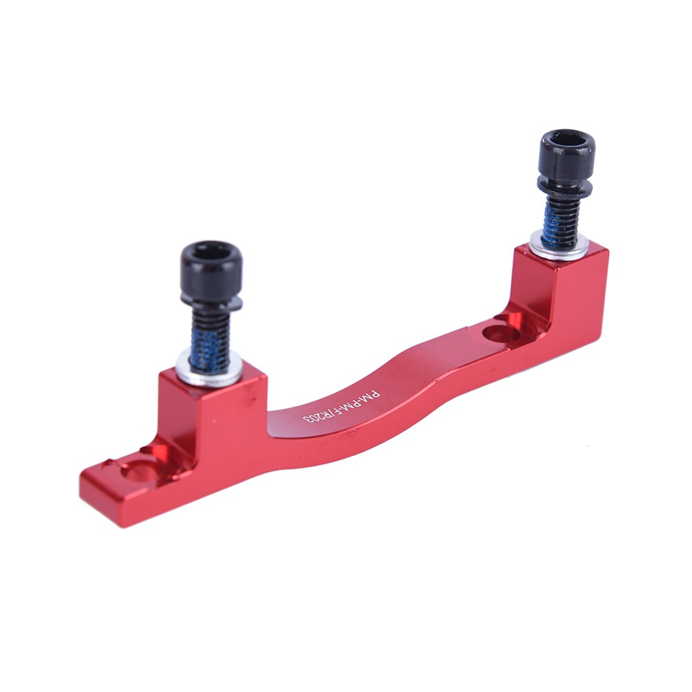 Adaptador de freio a disco de bicicletas 1 peça, para mountain bike, (adequado para 203 rotores, roda frontal e traseira) peças da bicicleta 4 cores: Vermelho