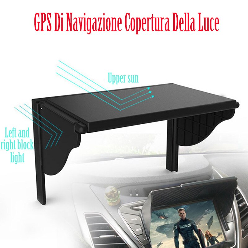 Pantalla de navegación GPS para coche, visera solar compatible con 7, 8, 9 y 10 pulgadas, parasol para salpicadero Central de coche, pantalla de navegación GPS