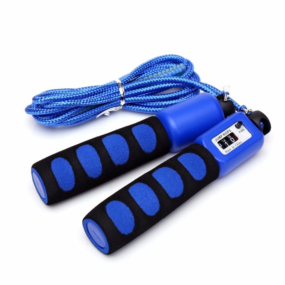 Crossfit Fitness Equipment Adjustable Sponge Handle Rope Length Jumping Bodybuilding Exercise Bearing Rope Skipping 390