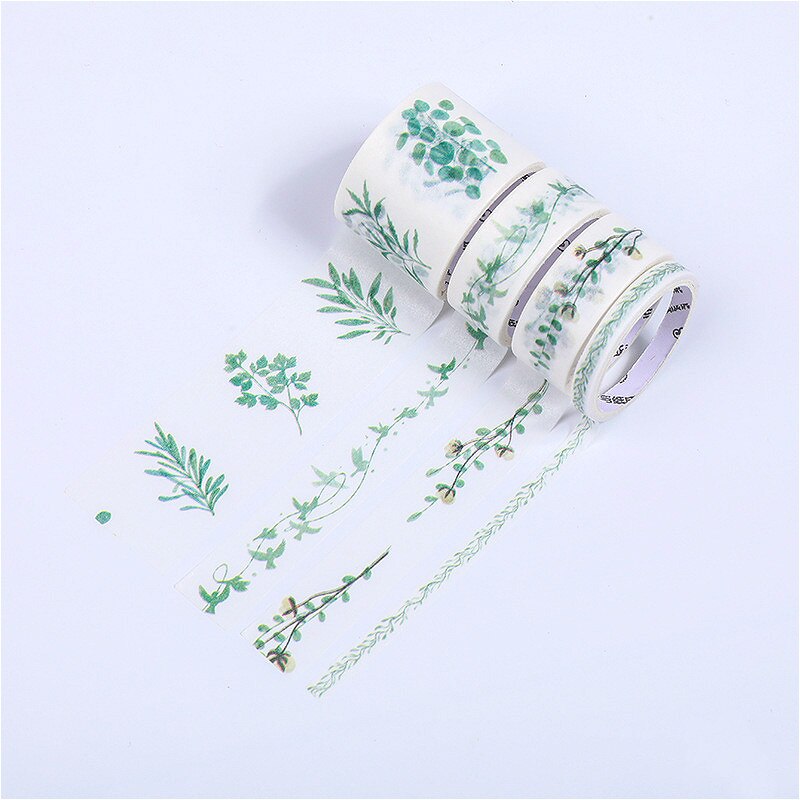 4pcs/set Japanese Decoration Kawaii Masking Fresh Paper Diy Washi Tape Stickers Scrapbooking Cute Stationary School Supplies: N