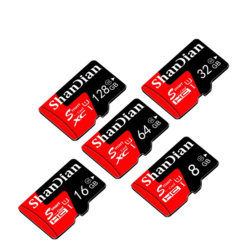 Shandian Micro Sd-kaart 4Gb 8Gb 16Gb 32Gb 64Gb Geheugenkaart Tf Card gratis Sd Adapter Retail Pakket