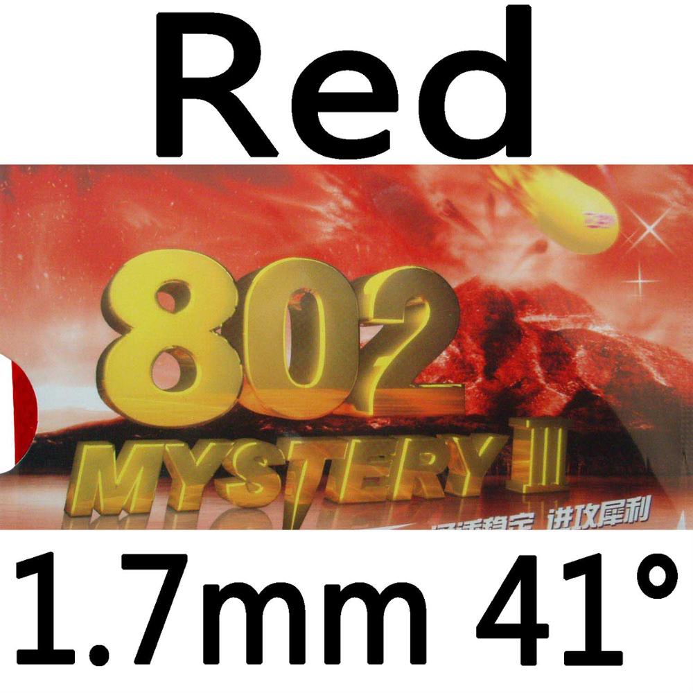 RITC 729 Friendship 802 Mystery III short pips-out table tennis / pingpong rubber with sponge: red 1.7mm H41