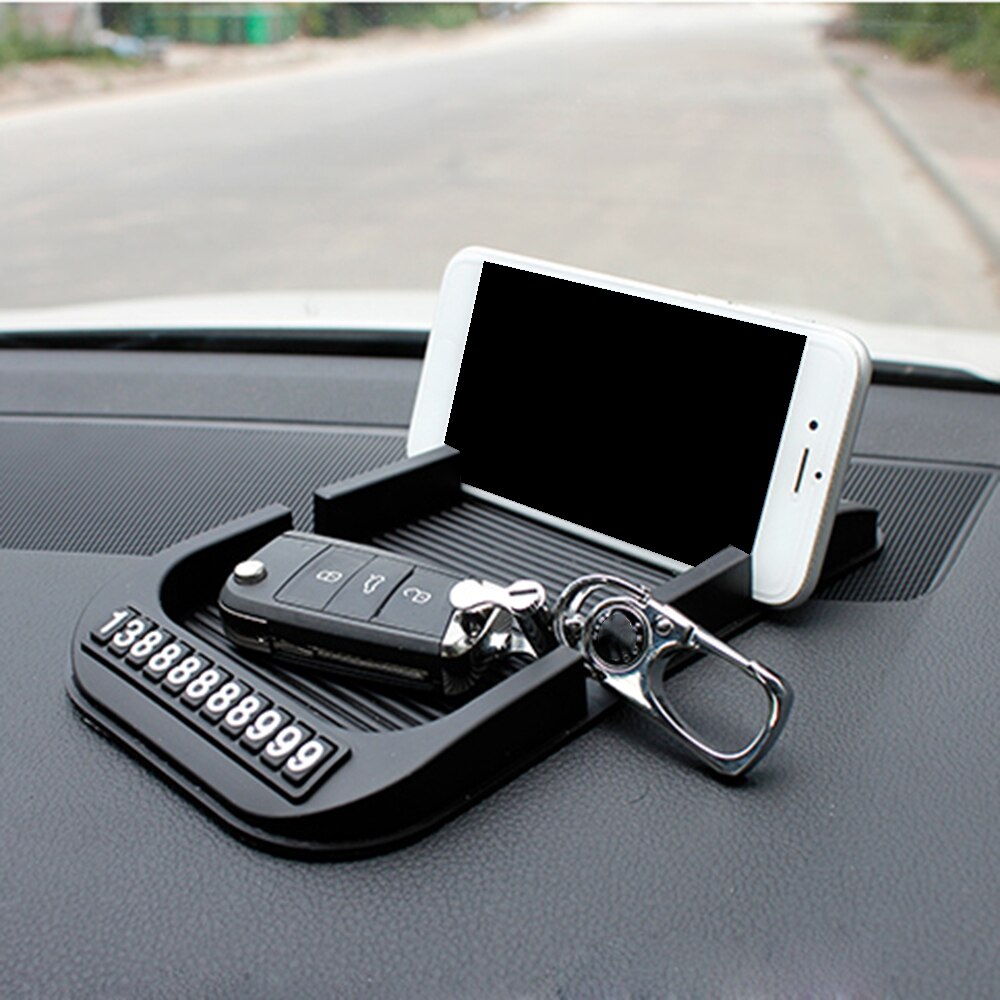 1 stuk antislipmat voor het dashboard van de auto met telefoonnummer 2 in 1 antislipmat voor papieren handdoeken gps telefoon auto accessoires