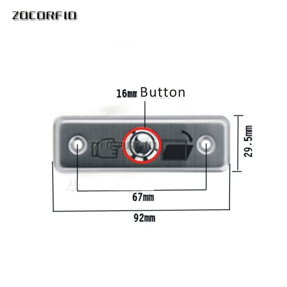 Push Exit button for door Access control,Stainless Steel material for access control system