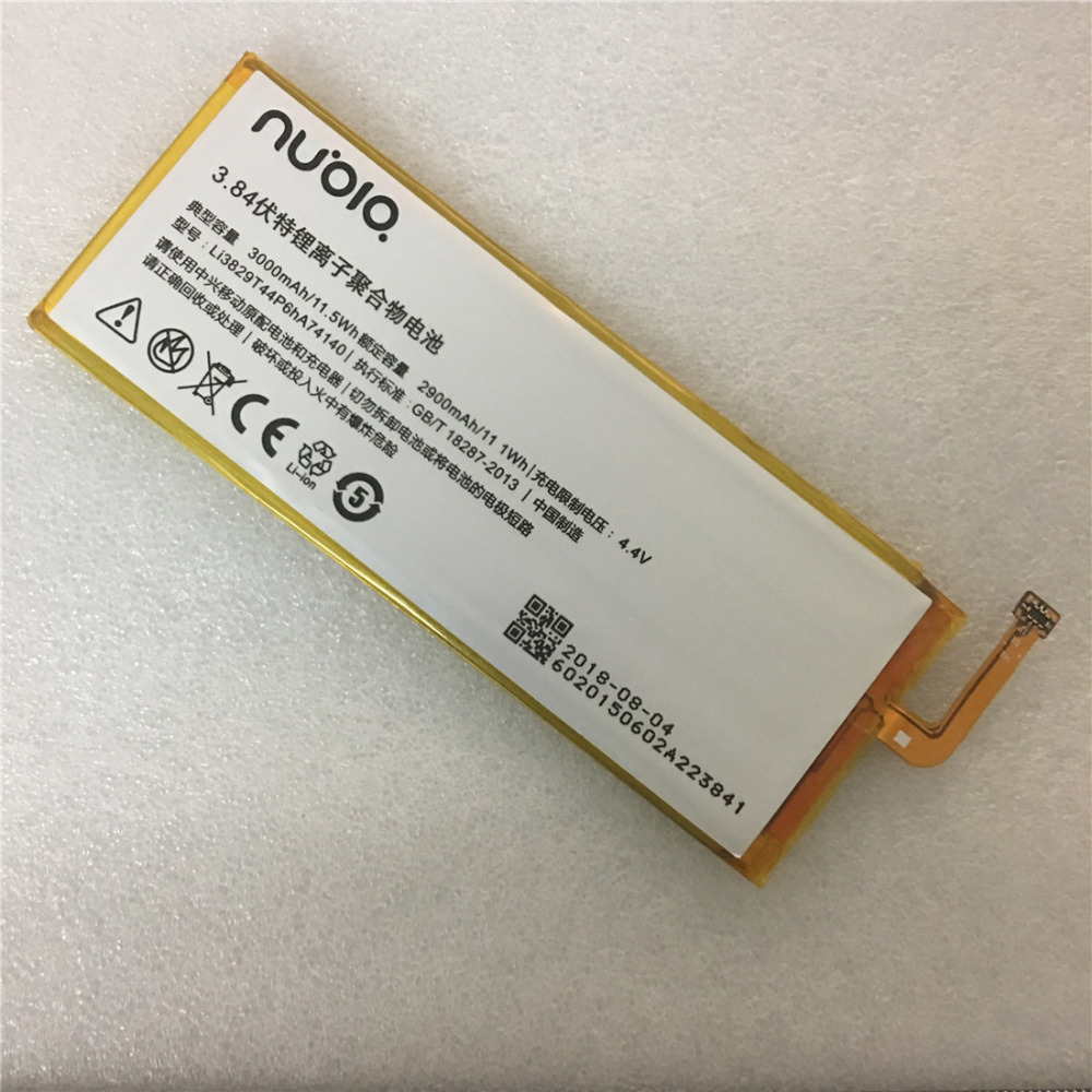 3,84 V 3000mAh Li3829T44P6hA74140 Für ZTE Nubia Z9 Mini NX510j NX511J NX512j NX518j Z9 MAX Z9 Plus Batterie