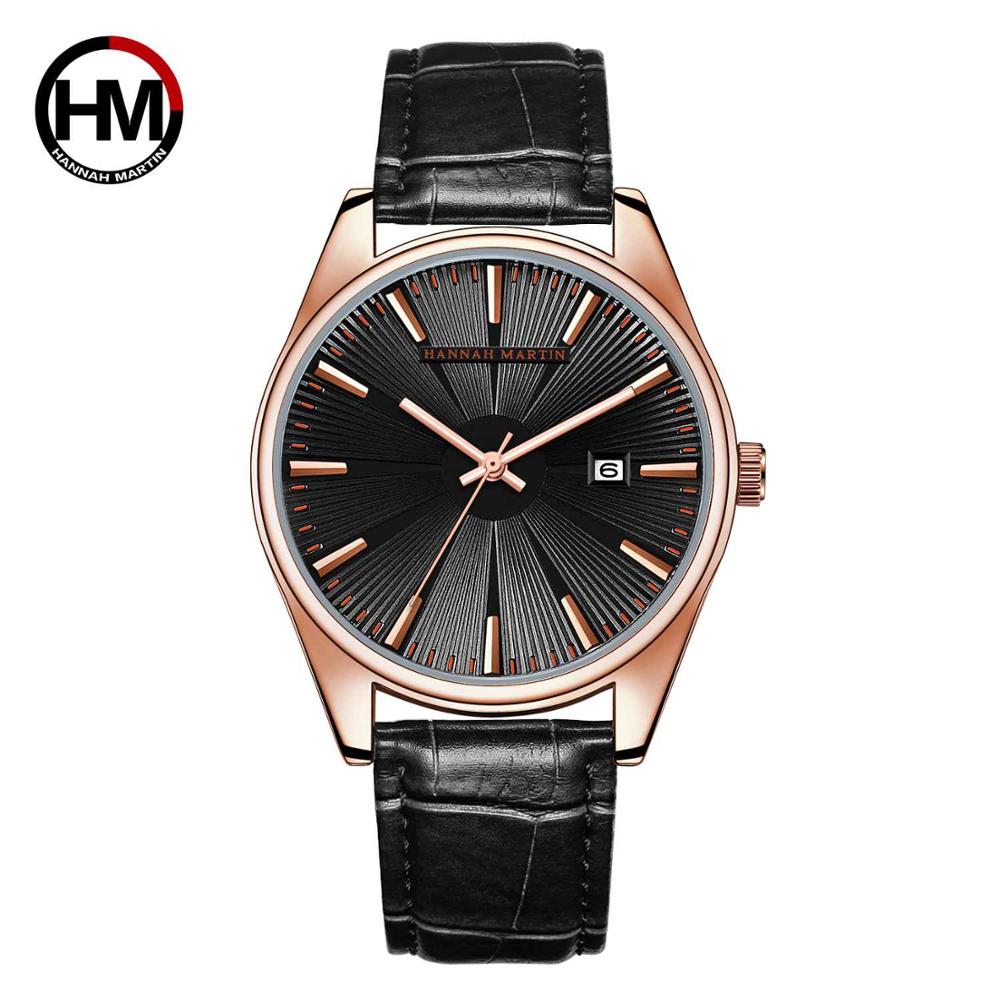 Reloj de pulsera con patrón de Sol de para hombre, cronógrafo con esfera Radial, de cuero, resistente al agua, de lujo, con calendario,: KY15-L-FH