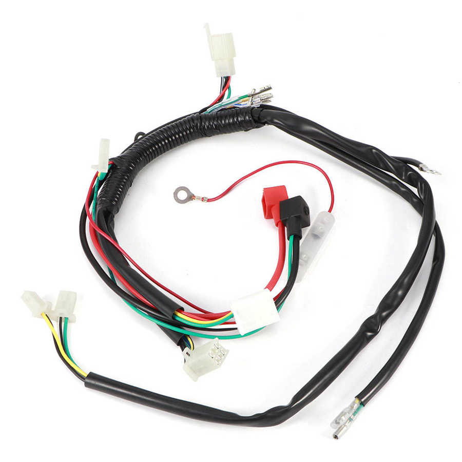 Cableado de arranque de motor eléctrico, arnés de arranque de motor eléctrico para motocicleta, ATV, Quad, 70cc, 90cc, 110cc, 125cc