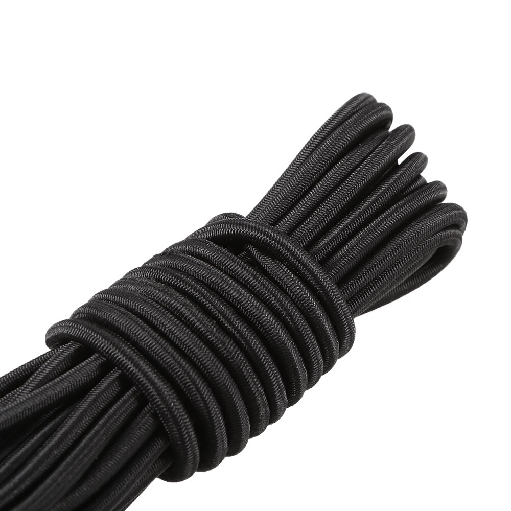 5 Meters 4mm / 5mm Kayak Boat Elastic Bungee Cord Rope Surfing And Boating: Black 4mm