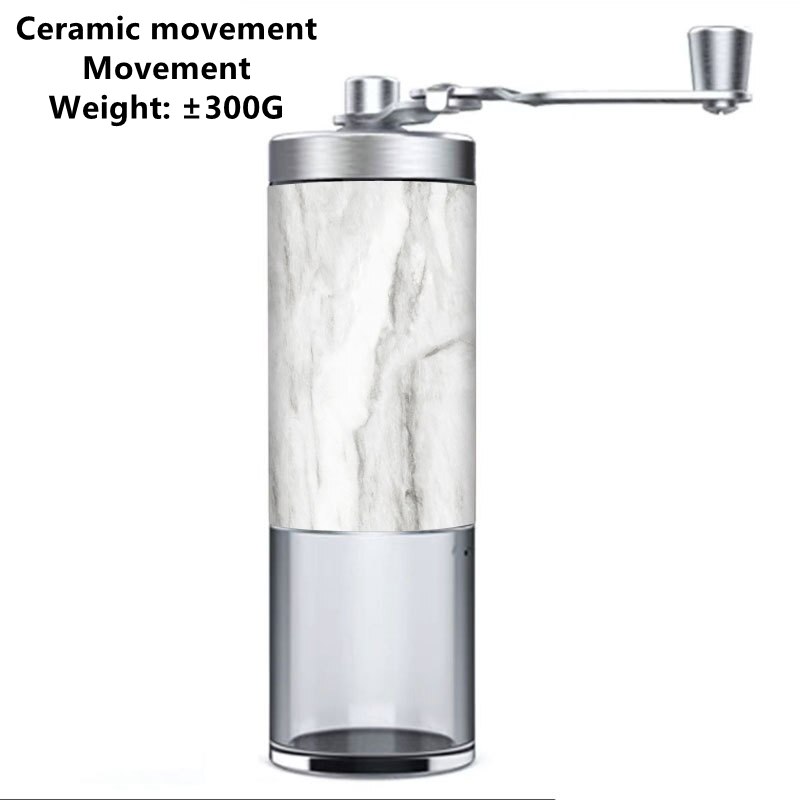 Portable Coffee Grinder Manual Coffee Bean Grinder Hand Grinder Mill with Double Bearing Positioning Coffee Tool: Style G Color 4