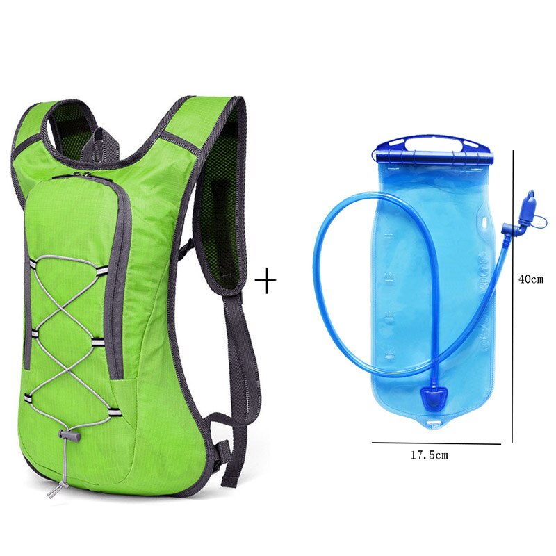 Outdoor Breathable Hydration Backpack,Ultralight Waterproof Climbing Camping Backpack,Unisex Bicycle Riding Rucksack: Green water bag