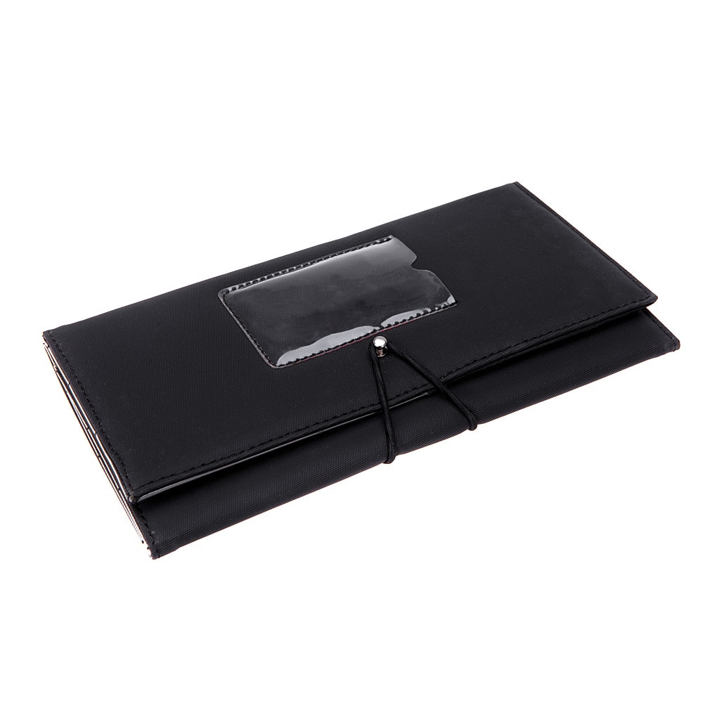 9Pcs Pro Salon Haar Kam Set Professionele Kappers Snijden Kammen Hair Brush Set Met Pouch Holder Case Black Make-Up kit