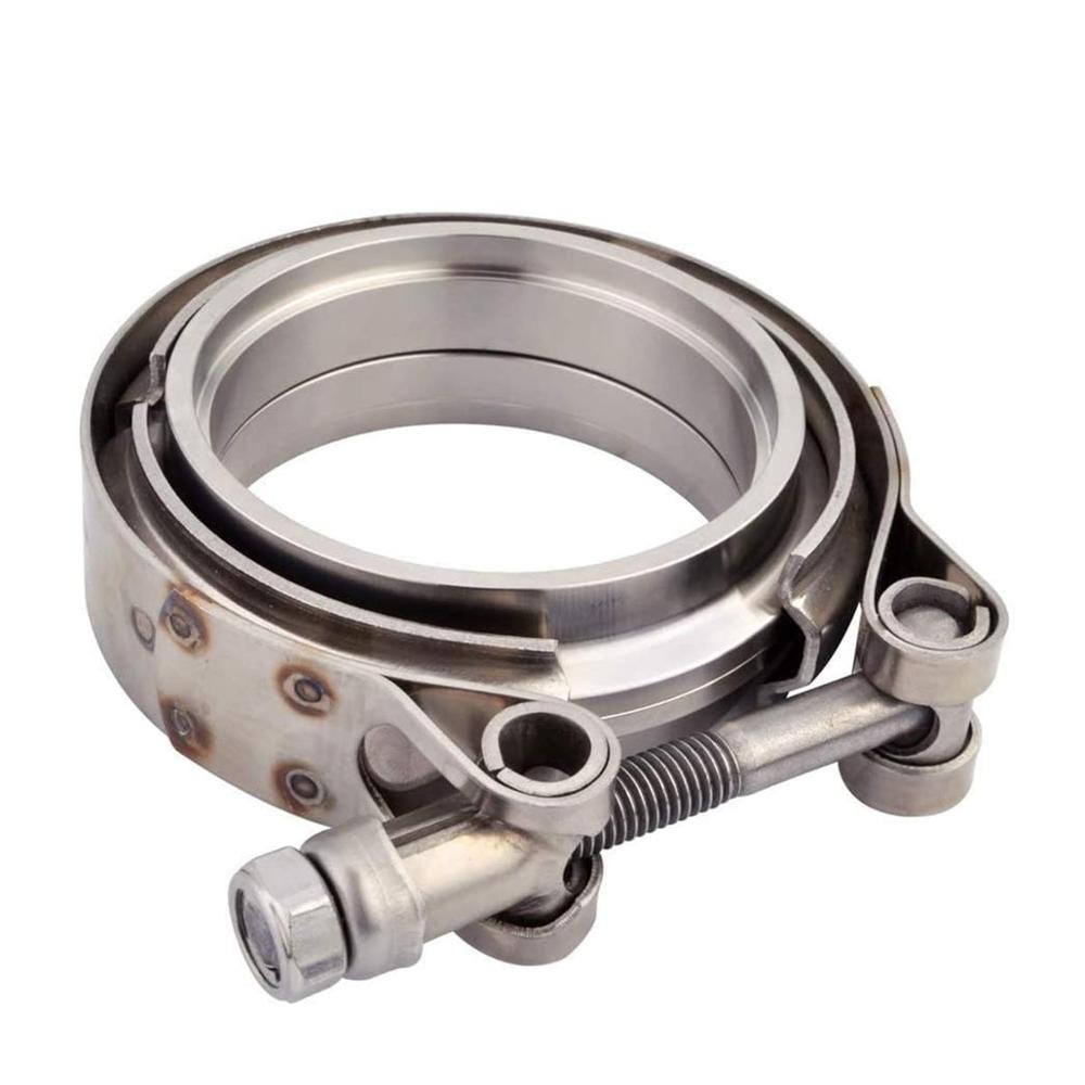 3.0” Stainless Exhaust V Band Clamp Male Female Flange V-Band Flange Kit For Turbo Downpipes Exhaust Connection