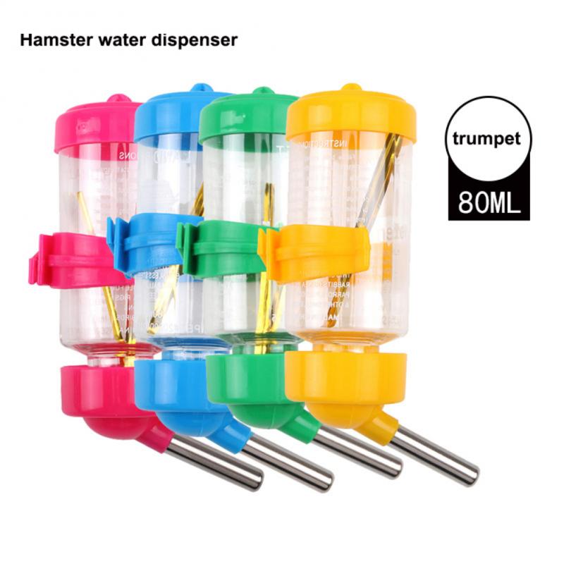 Bebedero para hámster de 80ML y 125ml, botella pequeña para mascotas, suministros para hámster, bebedero para mascotas