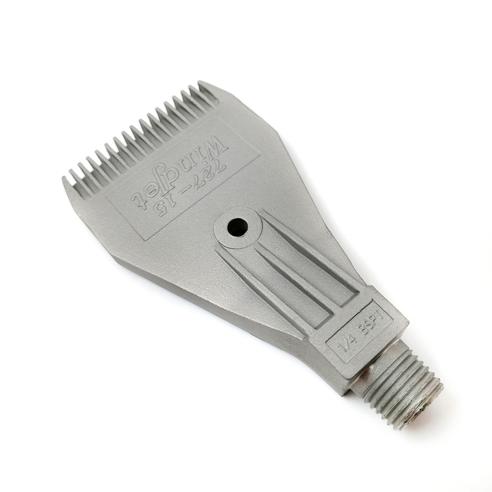Stainless Steel 727 Blowing Nozzle Air Blower Flat Air Nozzle Air Knife 1/4'' 16 Holes Jet Clean and Blow Dry Nozzle