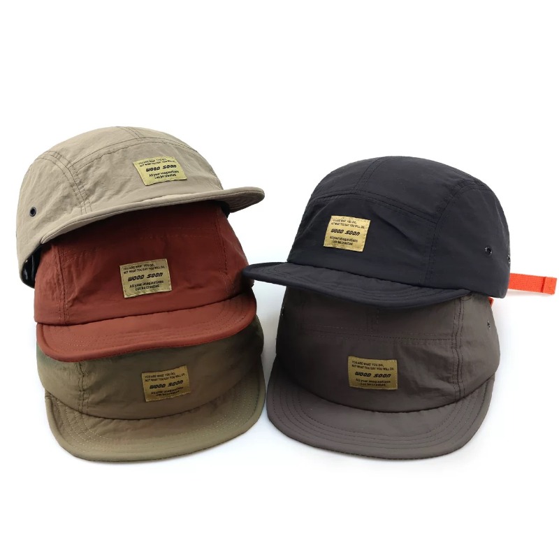 Japanese 5 Panel Quick-drying Breathable Short Brim Baseball Cap Men Women Face Small Soft Top Hip-hop Cap Women Soft Brim Hat